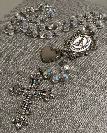 Terço Nossa Senhora Aparecida Com Relicário para Noiva Art Lu